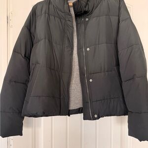 A&F Black Puffer Jacket
